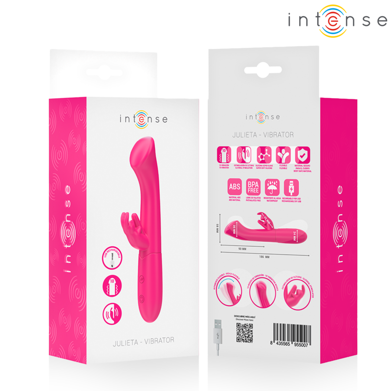 Intense-Julieta Rabbit Vibrator 18.6 cm, 10 Vibrazioni 434 Intense-Julieta Rabbit Vibrator 18.6 cm, 10 Vibrazioni