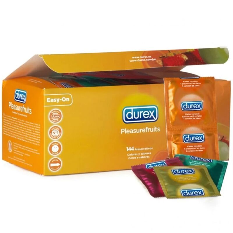 Durex Condoms-Pleasure Fruits 144 Unità-Lattice