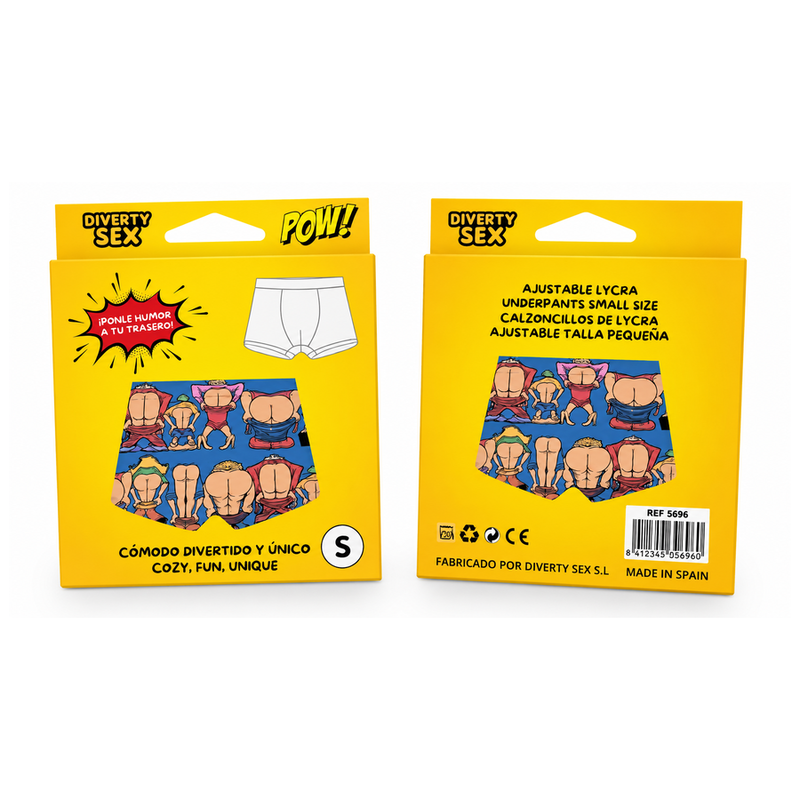 Diablo Picante-Pugili con Stampa Natiche Taglia S