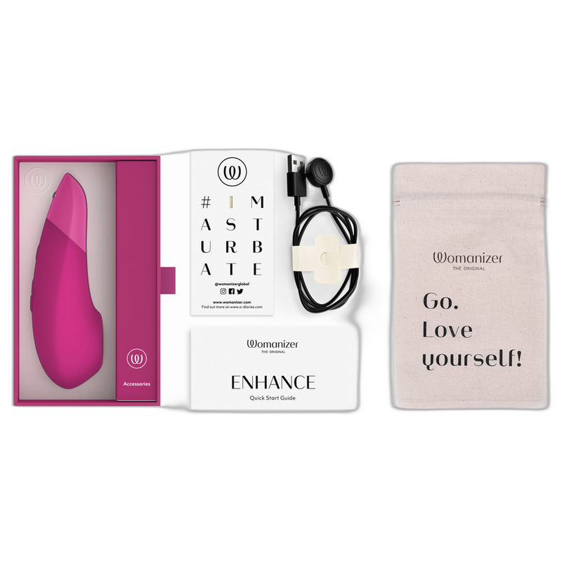 Womanizer-Enhance Stimolatore Clitorideo Vibrante Pink-Silicone · Vibratori (imaginea 5)