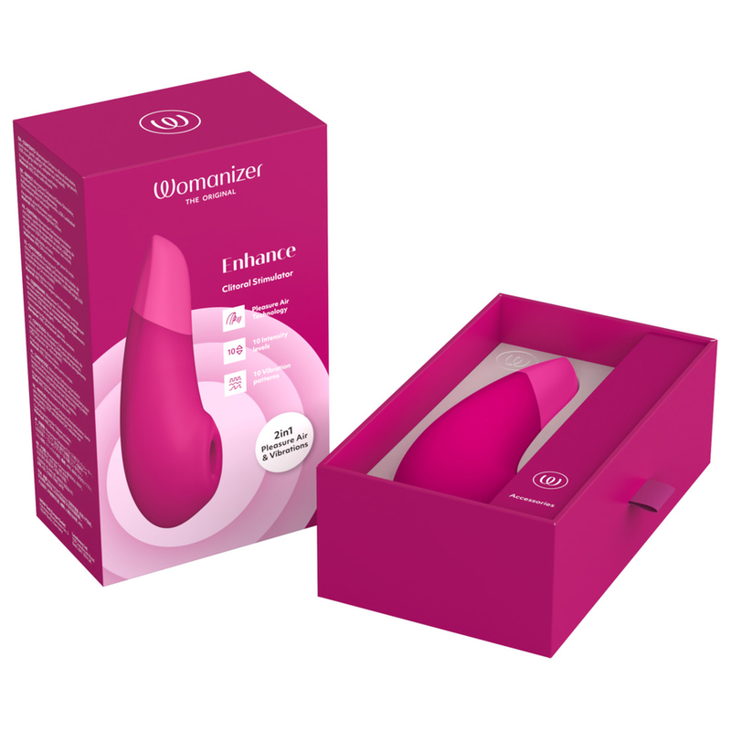 Womanizer-Enhance Stimolatore Clitorideo Vibrante Pink-Silicone · Vibratori (imaginea 9)
