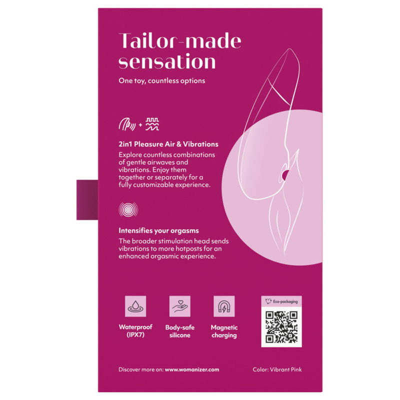 Womanizer-Enhance Stimolatore Clitorideo Vibrante Pink-Silicone · Vibratori (imaginea 10)