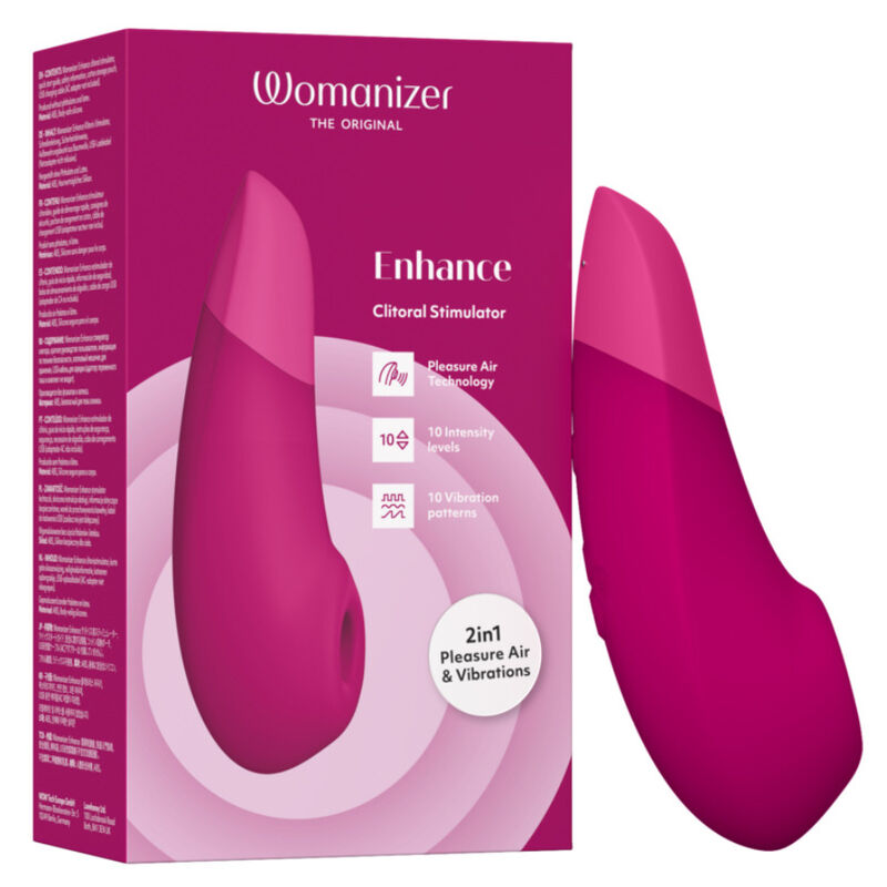 Womanizer-Enhance Stimolatore Clitorideo Vibrante Pink-Silicone