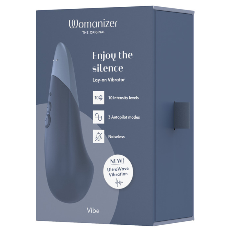 Womanizer-Vibe Lay-on Vibratore silenzioso Blu · Vibratori (imaginea 8)