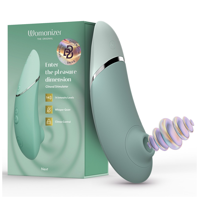 Womanizer-Next Stimulant Clitoridian Sage-Silicon, USB, Waterproof · Vibratoare (imaginea 5)