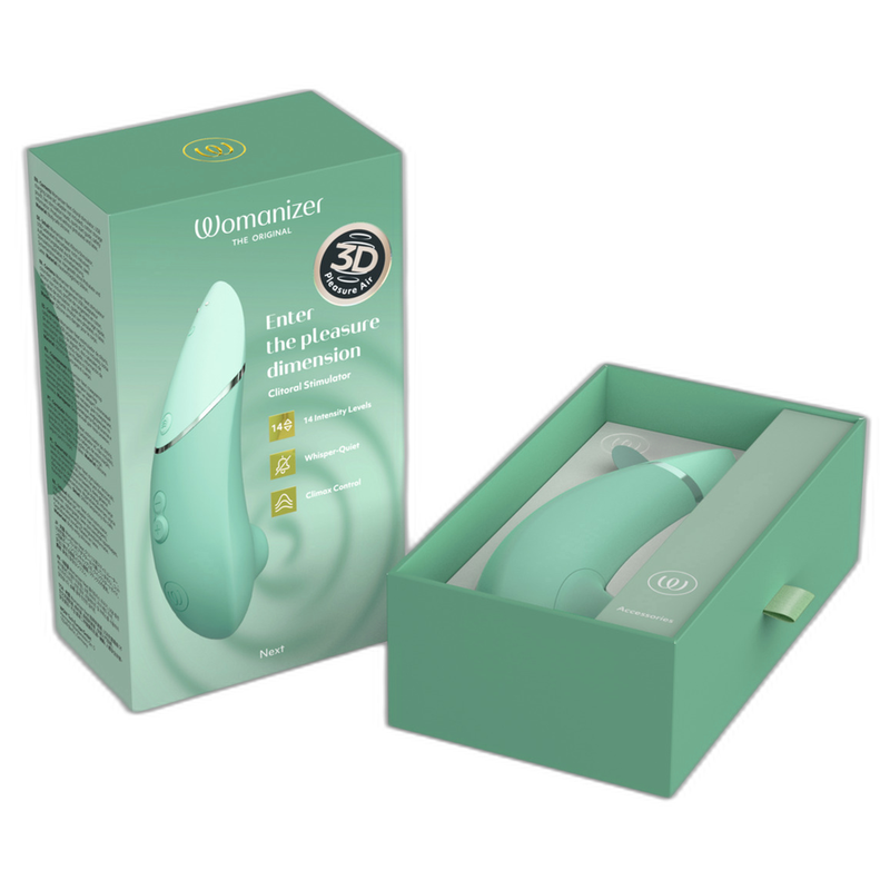 Womanizer-Next Stimulant Clitoridian Sage-Silicon, USB, Waterproof · Vibratoare (imaginea 7)