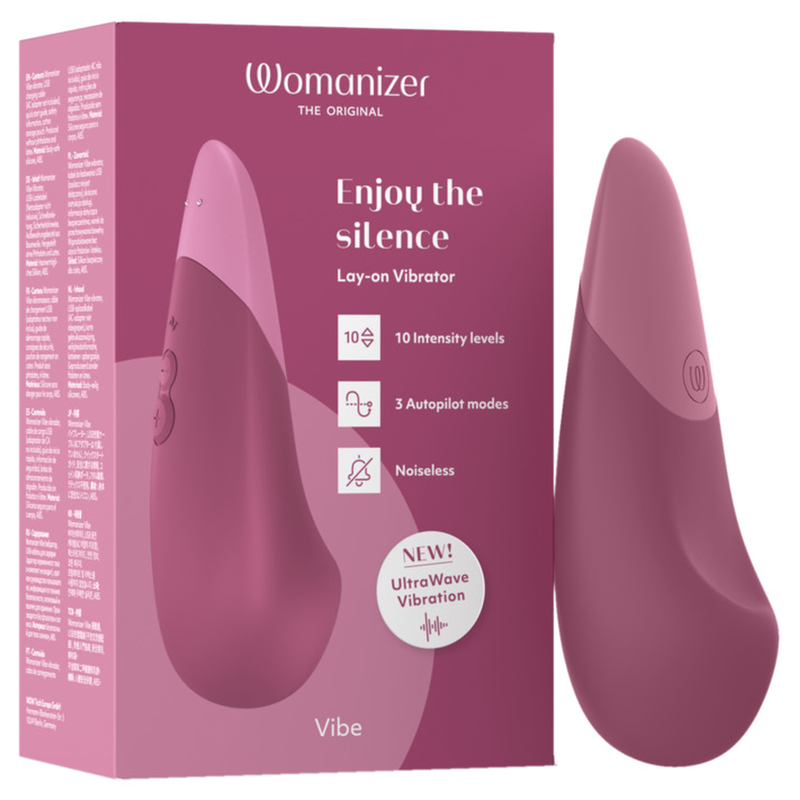 Womanizer-Vibe Lay-on Silent Vibrator Dusky Pink-Silicone, 10