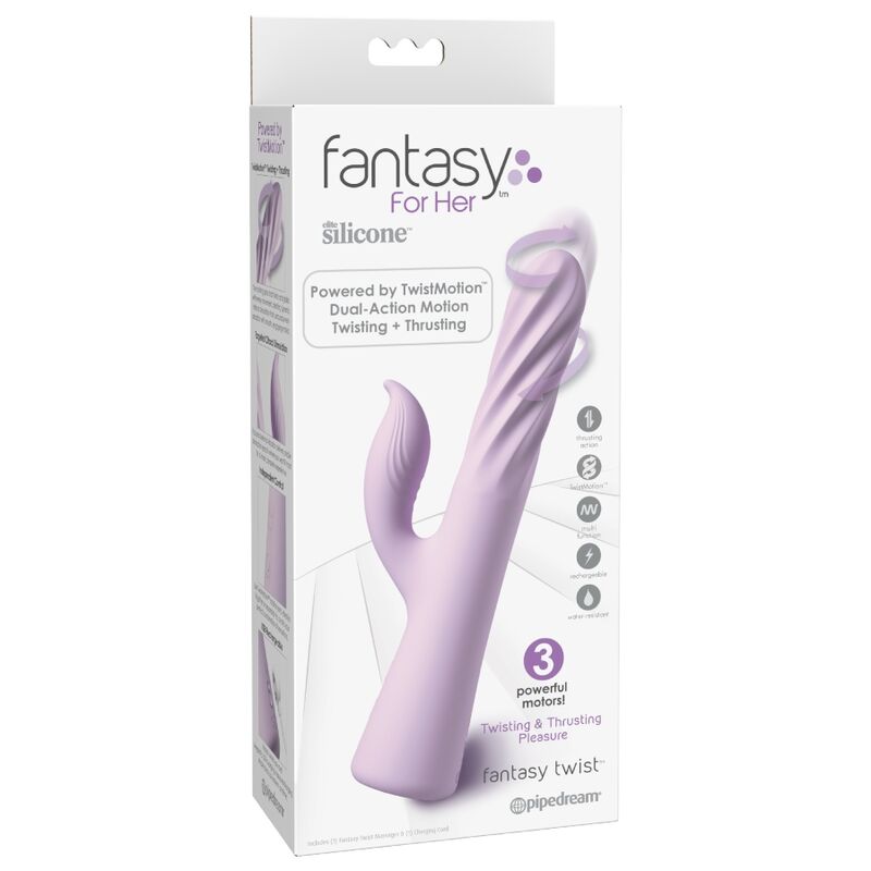 Pipedreams-Fantasy Twist Vibratore con Rotazione e Thrusting · Vibratori (immagine 4)