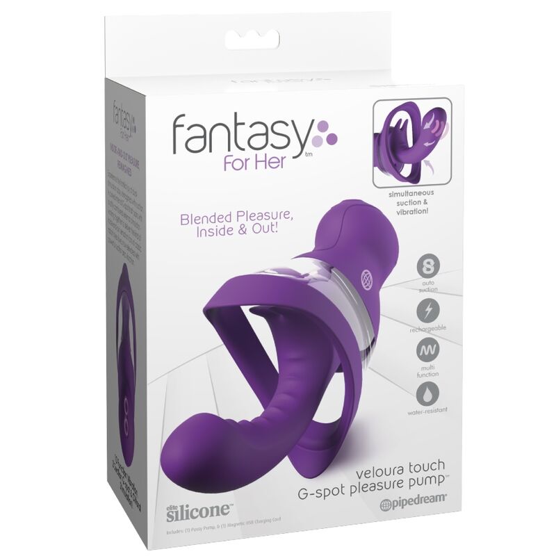 Pipedreams-Velluto Touch Pompa Intima G-spot con Succiune · Vibratori (immagine 5)