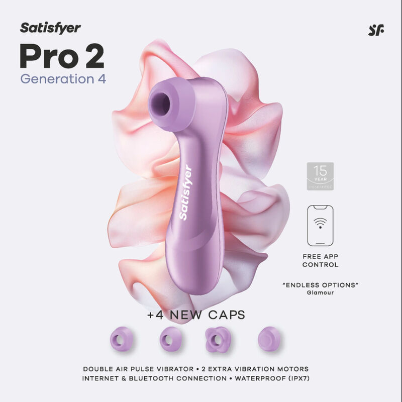 Satisfyer-Pro 2 Generation 4 Stimolatore del clitoride Ametista · Vibratori (imaginea 7)