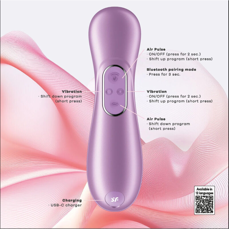 Satisfyer-Pro 2 Generation 4 Stimolatore del clitoride Ametista · Vibratori (imaginea 3)