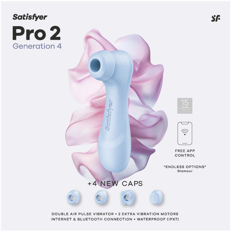 Satisfyer-Pro 2 Generation 4 Stimolatore clitorideo Blu · Vibratori (immagine 8)