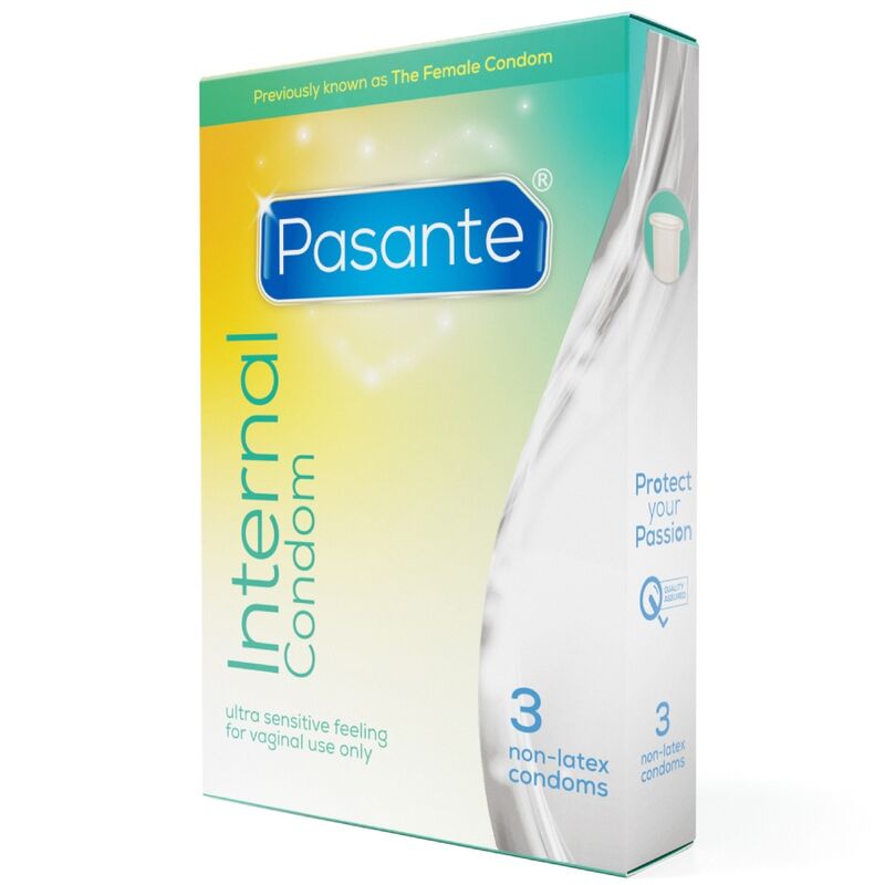 Pasante-Preservativo interno senza lattice, 3 pezzi · Preservativi (immagine 4)