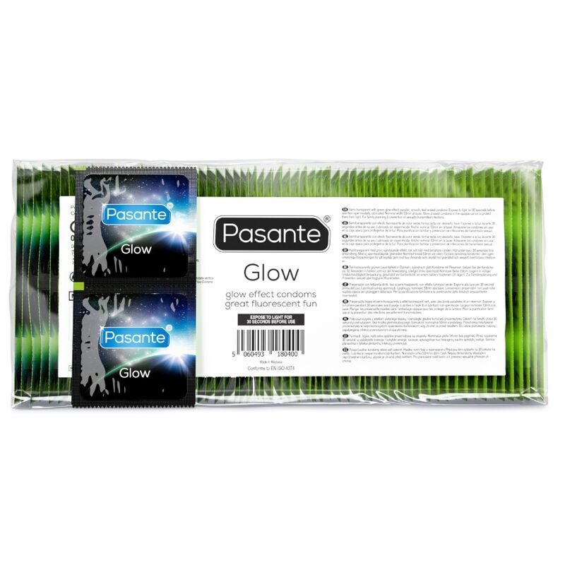 Pasante-Preservativi luminosi Pacchetto 144 Pezzi-Lattice